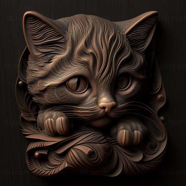 3D model kitty (STL)